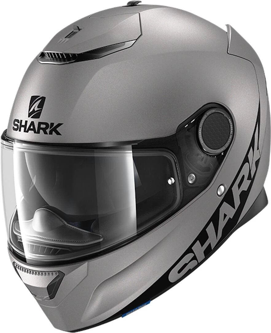 Shark Spartan 1.2 Blank Zwart Antraciet Matt AMA Shark Spartan 1.2 Blank Zwart Antraciet Matt AMA -Shark Winkel 1 spartan blank ama 34lfront he3432