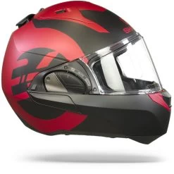 Shark Evo ES Kedje Mat Rood Zwart Rood RKR Systeemhelm -Shark Winkel Shark evo es kedje mat black red rkr.29