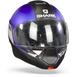 Shark Evojet Karonn Mat Zwart Zilver Blauw KSB Systeemhelm -Shark Winkel Shark evojet karonn mat black silver blue.35