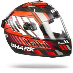 Shark Race-R Pro Carbon Zarco Speedblock Carbon Rood Wit DRW Integraalhelm -Shark Winkel Shark race r pro carbon zarco speedblock carbon red white drw.29