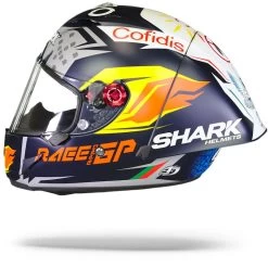 Shark Race-R Pro GP Oliveira Signature Mat Blauw Zilver Wit BSW Integraalhelm -Shark Winkel Shark race r pro gp oliveira signature mat blue silver white bsw.11