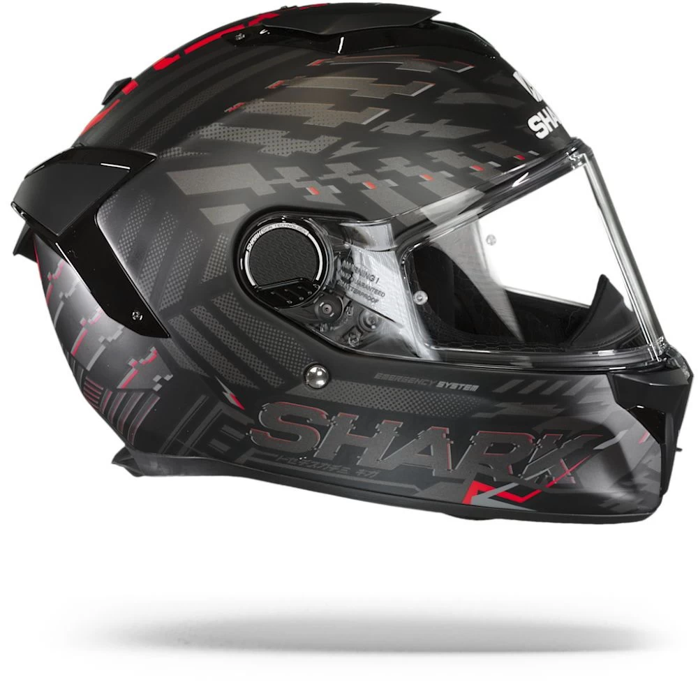 Shark Spartan GT Bcl. Micr. E-Brake Mat Mat Zwart Rood Antraciet KRA Integraalhelm Shark Spartan GT Bcl. Micr. E-Brake Mat Mat Zwart Rood Antraciet KRA Integraalhelm -Shark Winkel Shark spartan gt bcl micr e brake mat mat black red anthracite kra.29