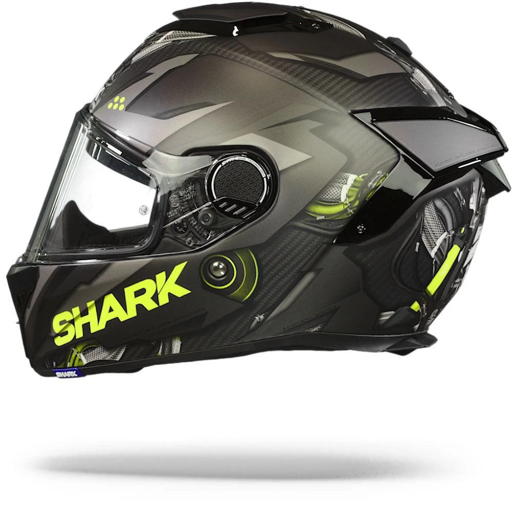 Shark Spartan GT Carbon Urikan Mat Carbon Antraciet Geel DAY Integraalhelm Shark Spartan GT Carbon Urikan Mat Carbon Antraciet Geel DAY Integraalhelm -Shark Winkel Shark spartan gt carbon urikan mat carbon anthracite yellow day.11