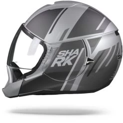 Shark Evojet Vyda Mat Zilver Antraciet Zwart SAK Systeemhelm -Shark Winkel SharkEvojetVydaMatSAK.11