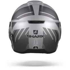 Shark Evojet Vyda Mat Zilver Antraciet Zwart SAK Systeemhelm -Shark Winkel SharkEvojetVydaMatSAK.19