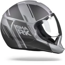 Shark Evojet Vyda Mat Zilver Antraciet Zwart SAK Systeemhelm -Shark Winkel SharkEvojetVydaMatSAK.29