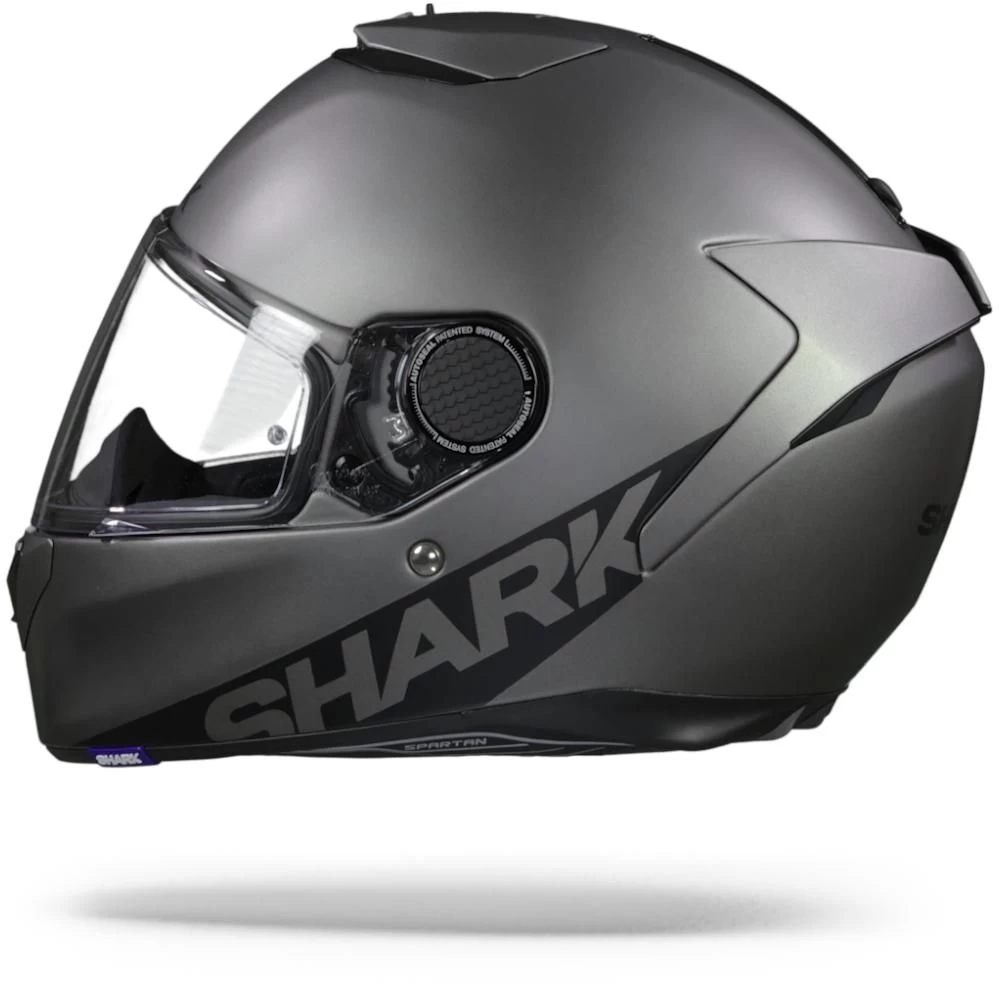 Shark Spartan 1.2 Blank Zwart Antraciet Matt AMA Shark Spartan 1.2 Blank Zwart Antraciet Matt AMA -Shark Winkel SharkSpartanBlankMattAMA.11