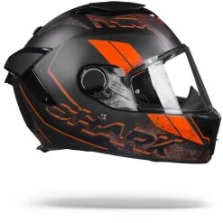 Shark Spartan GT Ryser Mat Zwart Antraciet Oranje Integraalhelm -Shark Winkel SharkSpartanGTRyserMatKAO.29