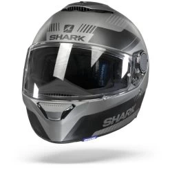 Shark Spartan 1.2 Strad Mat Antraciet Zwart Zilver Integraalhelm -Shark Winkel Shark spartan 1.2strad mat anthracite black silver.03