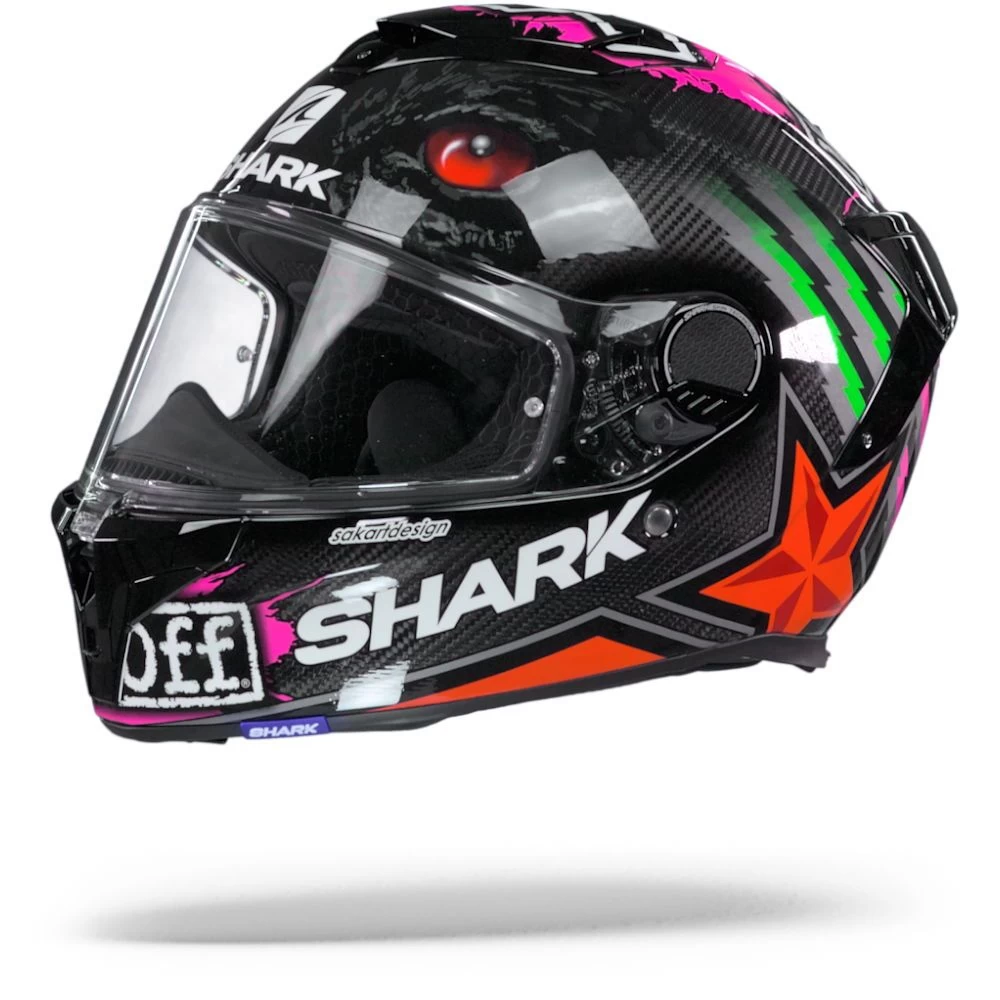 Shark Spartan GT Carbon Roodding Carbon Rood Groen Integraalhelm Shark Spartan GT Carbon Roodding Carbon Rood Groen Integraalhelm -Shark Winkel Shark sparten gt carbon redding green red.07