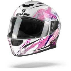 Shark D-Skwal 2 Shigan Wit Zwart Violet WKV Integraalhelm -Shark Winkel d skwal 2 shigan wkv white black viol.04 1