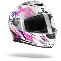 Shark D-Skwal 2 Shigan Wit Zwart Violet WKV Integraalhelm