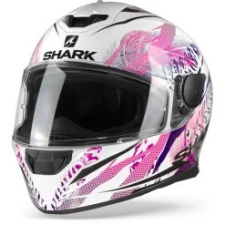 Shark D-Skwal 2 Shigan Wit Zwart Violet WKV Integraalhelm -Shark Winkel d skwal 2 shigan wkv white black viol frontpage