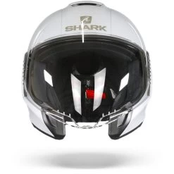 Shark Citycruiser Dual Blank Wit Zilver Glanzend W01 Jethelm -Shark Winkel shark citycruiser dual blank white silver glossy w01.01