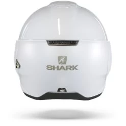 Shark Citycruiser Dual Blank Wit Zilver Glanzend W01 Jethelm -Shark Winkel shark citycruiser dual blank white silver glossy w01.19