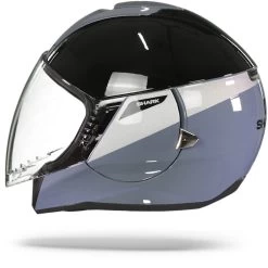 Shark Citycruiser Karonn Zilver Zilver Zwart SSK Jethelm -Shark Winkel shark citycruiser karonn silver silver black ssk.11