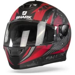 Shark D-Skwal 2 Atraxx Mat Zwart Rood Antraciet KRA Integraalhelm -Shark Winkel shark d skwal 2 atraxx mat black red anthracite kra frontpage