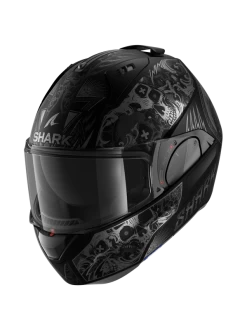 Shark Evo ES K-Rozen Mat Zwart Antraciet Antraciet KAA Systeemhelm -Shark Winkel shark evo es k rozen mat black anthracite anthracite kaa 1