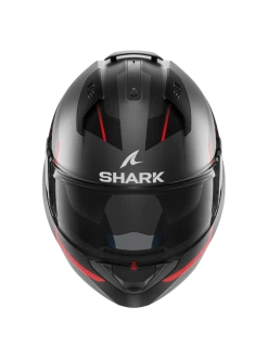 Shark Evo ES Kryd Mat Antraciet Zwart Rood AKR Systeemhelm