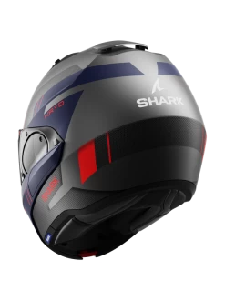 Shark Evo ES Kryd Mat Antraciet Blauw Rood ABR Systeemhelm -Shark Winkel shark evo es kryd mat anthracite blue red abr 2