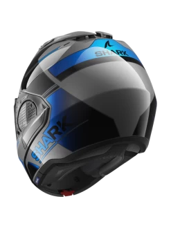 Shark Evo GT Tekline Antraciet Chrom Blauw AUB Systeemhelm