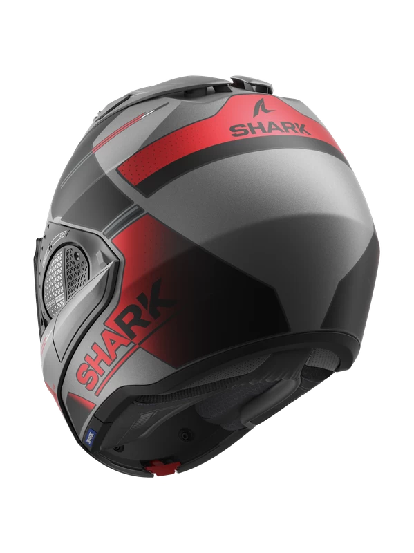 Shark Evo GT Tekline Mat Antraciet Chrom Rood AUR Systeemhelm Shark Evo GT Tekline Mat Antraciet Chrom Rood AUR Systeemhelm -Shark Winkel shark evo gt tekline mat anthracite chrom red aur 2