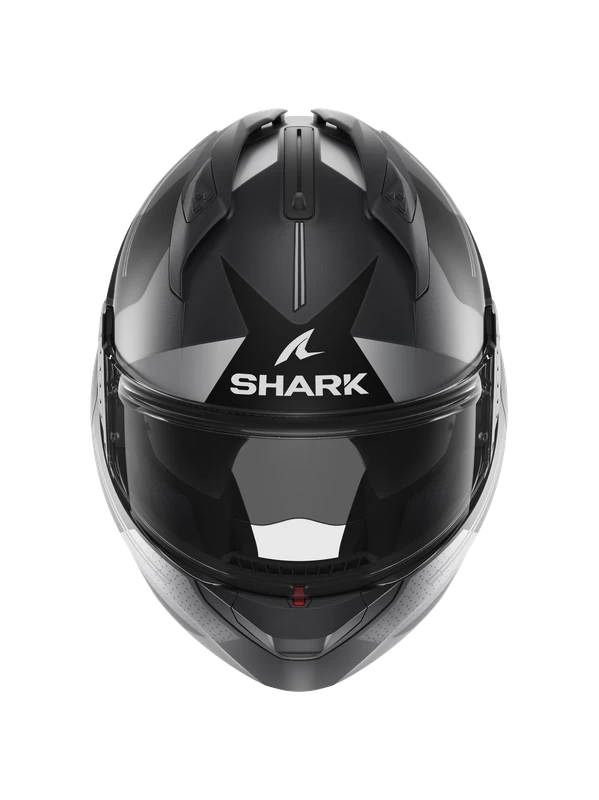 Shark Evo GT Tekline Mat Antraciet Chrom Zilver AUS Systeemhelm Shark Evo GT Tekline Mat Antraciet Chrom Zilver AUS Systeemhelm -Shark Winkel shark evo gt tekline mat anthracite chrom silver aus 3