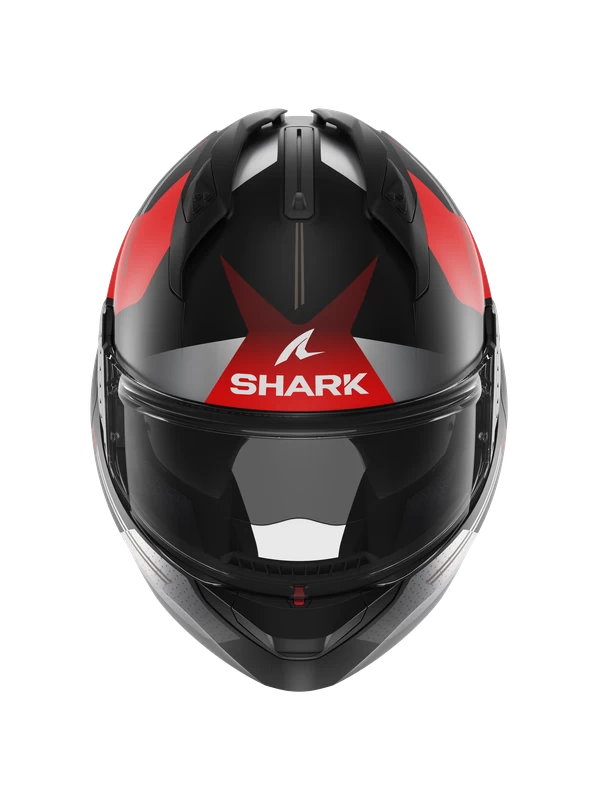 Shark Evo GT Tekline Mat Zwart Chrom Rood KUR Systeemhelm Shark Evo GT Tekline Mat Zwart Chrom Rood KUR Systeemhelm -Shark Winkel shark evo gt tekline mat black chrom red kur 3