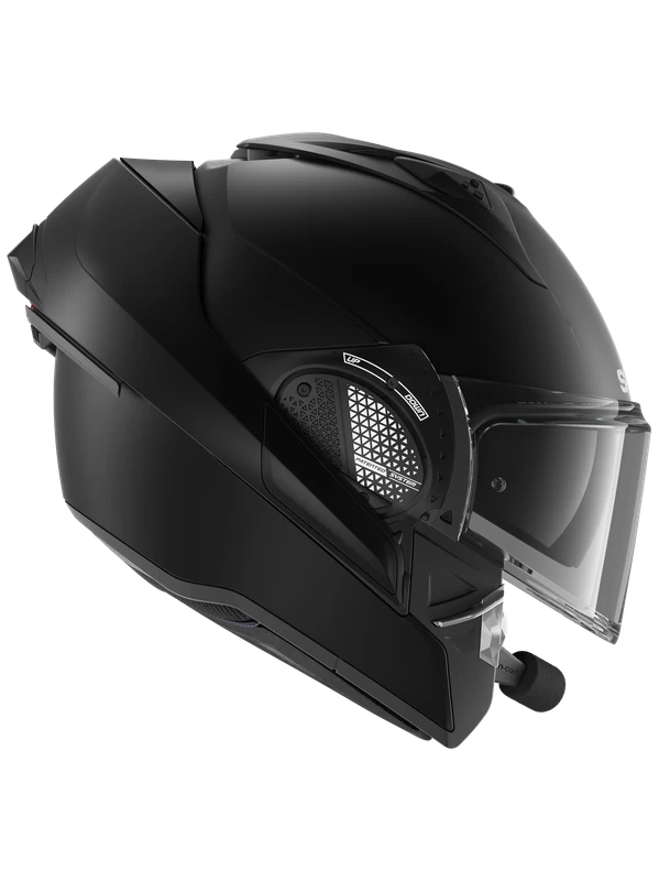 Shark Pack Evo GT N-Com B802 Blank Mat Zwart Mat KMA Systeemhelm Shark Pack Evo GT N-Com B802 Blank Mat Zwart Mat KMA Systeemhelm -Shark Winkel shark pack evo gt n com b802 blank mat black mat kma 5