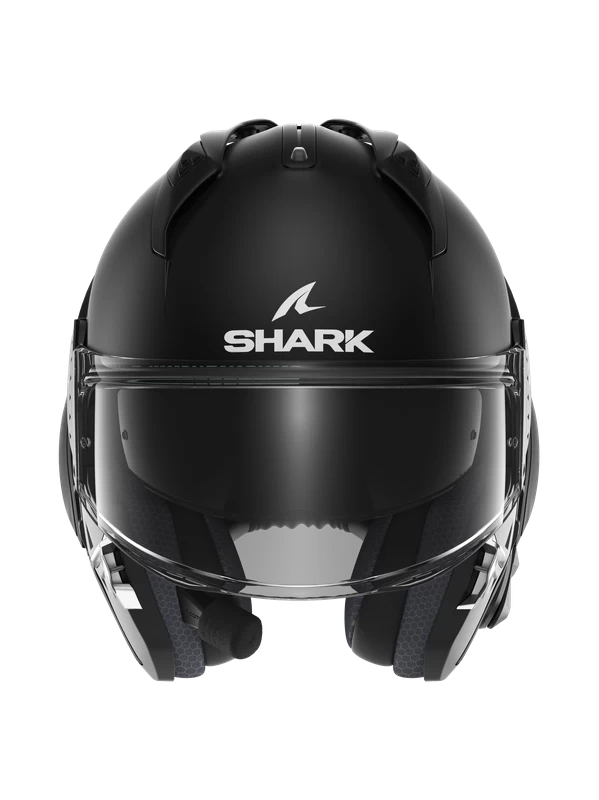 Shark Pack Evo GT N-Com B802 Blank Mat Zwart Mat KMA Systeemhelm Shark Pack Evo GT N-Com B802 Blank Mat Zwart Mat KMA Systeemhelm -Shark Winkel shark pack evo gt n com b802 blank mat black mat kma 6