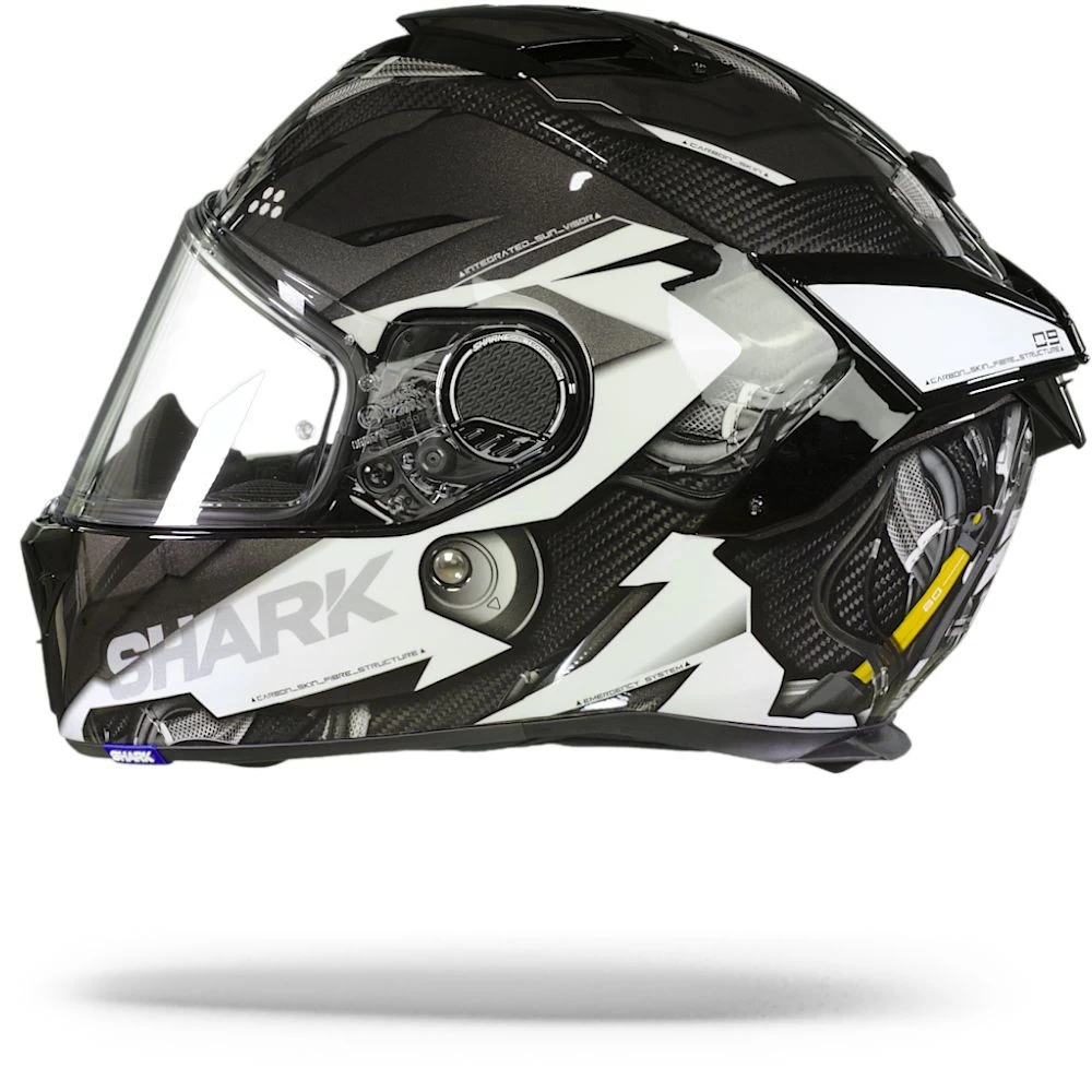 Shark Spartan GT Carbon Urikan Carbon Antraciet Wit DAW Integraalhelm Shark Spartan GT Carbon Urikan Carbon Antraciet Wit DAW Integraalhelm -Shark Winkel shark spartan gt carbon urikan carbon anthracite white daw.11