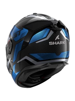 Shark Spartan GT Pro Ritmo Carbon Carbon Blauw Chrom DBU Integraalhelm