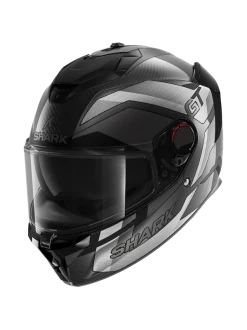 Shark Spartan GT Pro Ritmo Carbon Mat Carbon Zilver Chrom DSU Integraalhelm -Shark Winkel shark spartan gt pro ritmo carbon mat carbon silver chrom dsu 1 1