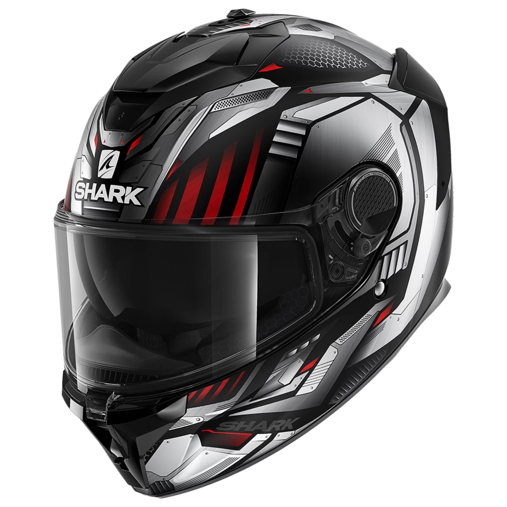 Shark Spartan GT Replikan Mat Bcl. Micr. Zwart Chrom Zilver KUS Integraalhelm Shark Spartan GT Replikan Mat Bcl. Micr. Zwart Chrom Zilver KUS Integraalhelm -Shark Winkel shark spartan gt replikan mat bcl micr black chrom silver kus