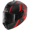 Shark Spartan RS Carbon Shawn Mat Carbon Antraciet Rood DAR Integraalhelm