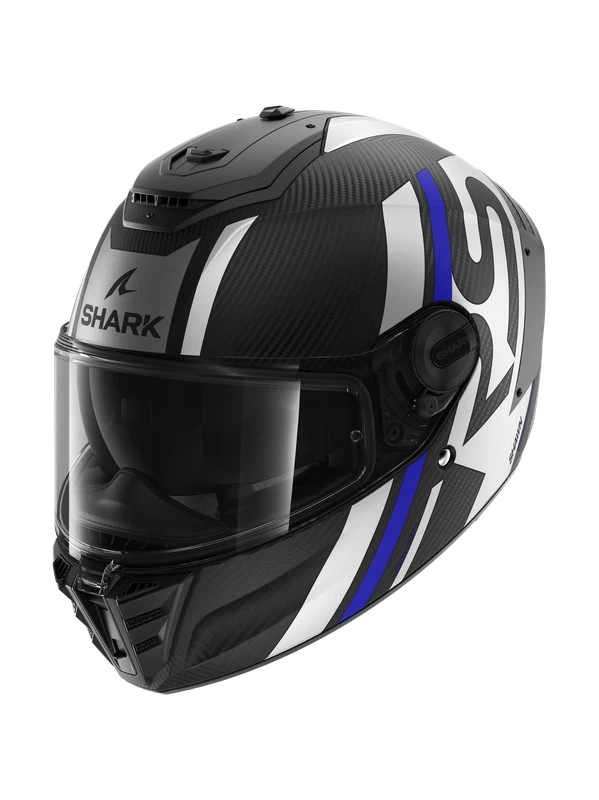 Shark Spartan RS Carbon Shawn Mat Carbon Blauw Zilver DBS Integraalhelm Shark Spartan RS Carbon Shawn Mat Carbon Blauw Zilver DBS Integraalhelm -Shark Winkel shark spartan rs carbon shawn mat carbon blue silver dbs 1