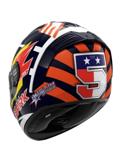 Shark Spartan RS Replica Zarco Austin Blauw Rood Wit BRW Integraalhelm