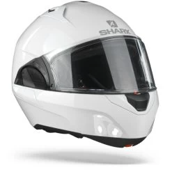 Shark Evo ES WHU Blank Wit Azuur Systeemhelm -Shark Winkel shark evo es white azur whu.33 1