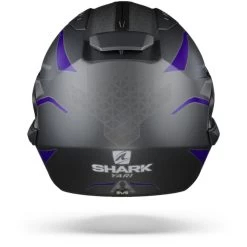 Shark Evo ES Yari ABS Mat Antraciet Blauw Zilver Systeemhelm