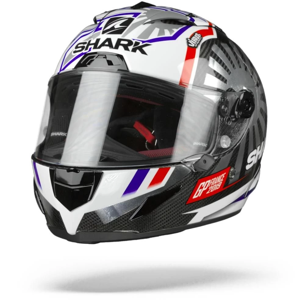 Shark Race-R Pro Carbon Zarco GP France 2019 Carbon Chrome Rood DUR Integraalhelm Shark Race-R Pro Carbon Zarco GP France 2019 Carbon Chrome Rood DUR Integraalhelm -Shark Winkel shark racerprocarbon zarco gpfrance019.04