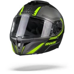 Shark Spartan GT Tracker AKY Mat Antraciet Zwart Geel Integraalhelm -Shark Winkel shark spartan gt tracker matt anthracite black yellow.04 1