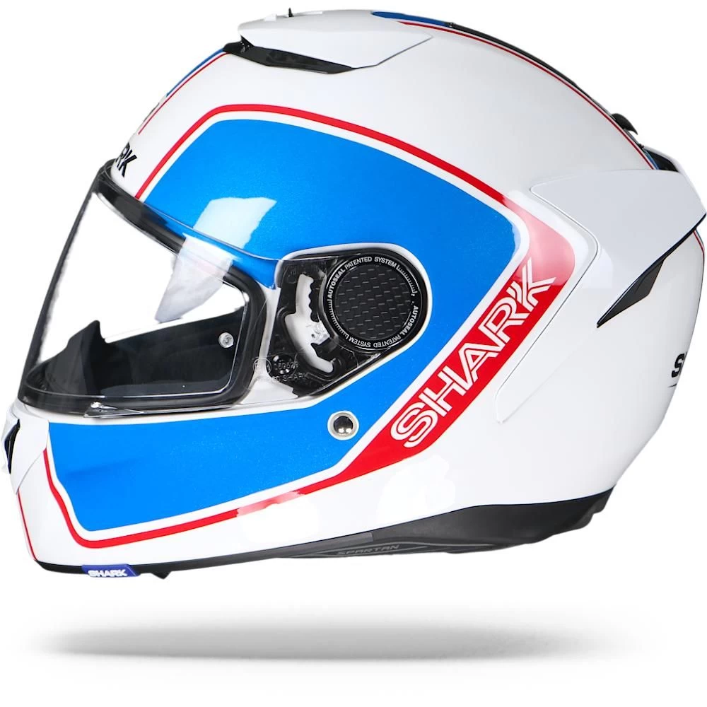 Shark Spartan 1.2 Priona WBR Wit Blauw Rood Integraalhelm Shark Spartan 1.2 Priona WBR Wit Blauw Rood Integraalhelm -Shark Winkel shark spartan priona wbr white red blue.10 1