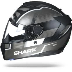 Shark Spartan 1.2 Zarco Malaysian GP KAS Mat Zwart Zilver Integraalhelm