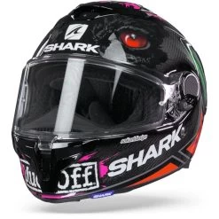 Shark Spartan GT Carbon Roodding Carbon Rood Groen Integraalhelm 4 Shark Spartan GT Carbon Roodding Carbon Rood Groen Integraalhelm -Shark Winkel shark sparten gt carbon redding green red frontpage