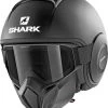 Shark Street Drak Blank KMA Mat Zwart Jethelm