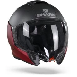 Shark Citycruiser RAR Dual Blank Mat Rood Antraciet Rood Jethelm -Shark Winkel sharkcitycruiserdualblankmatrar.35