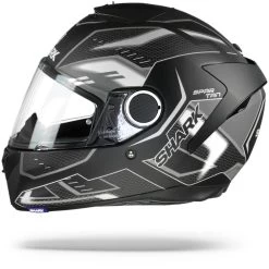 Shark Spartan 1.2 Antheon Mat Zwart Wit Zwart KWK Integraalhelm -Shark Winkel sharkspartanantheonmatkwk.10 1