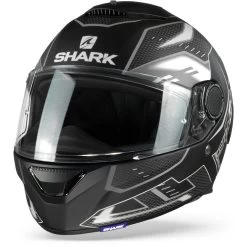 Shark Spartan 1.2 Antheon Mat Zwart Wit Zwart KWK Integraalhelm -Shark Winkel sharkspartanantheonmatkwk frontpage