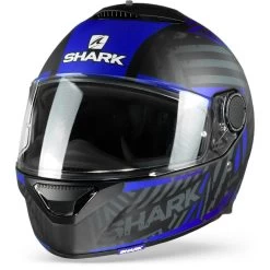 Shark Spartan 1.2 Kobrak Mat Zwart Blauw Blauw KBB Integraalhelm -Shark Winkel sharkspartankobrakkbb frontpage