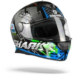 Shark Skwal 2 Noxxys Zwart Blauw Zilver KBS Integraalhelm -Shark Winkel skywall 2 2 noxxys kbg black blue green.33 1